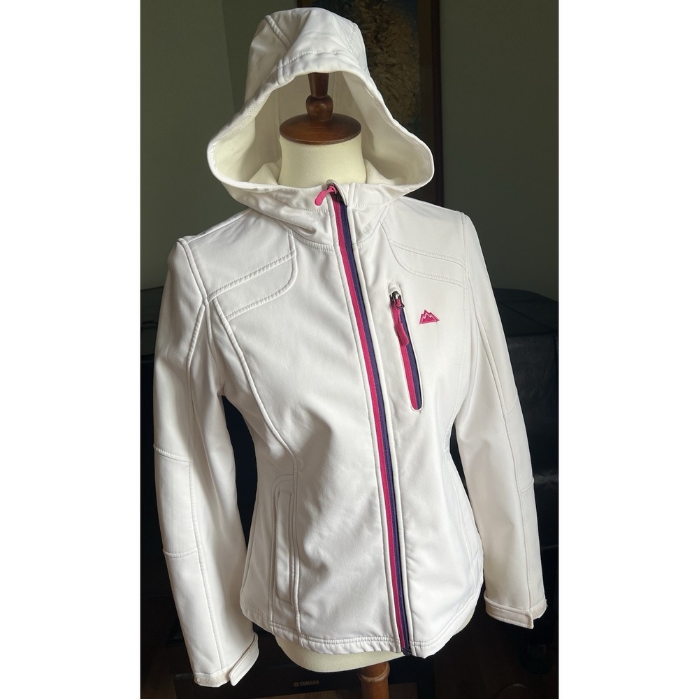 Snozu Sport Jacket Women Small Hooded Softshell Athleisure Hiking Sportcore Sm